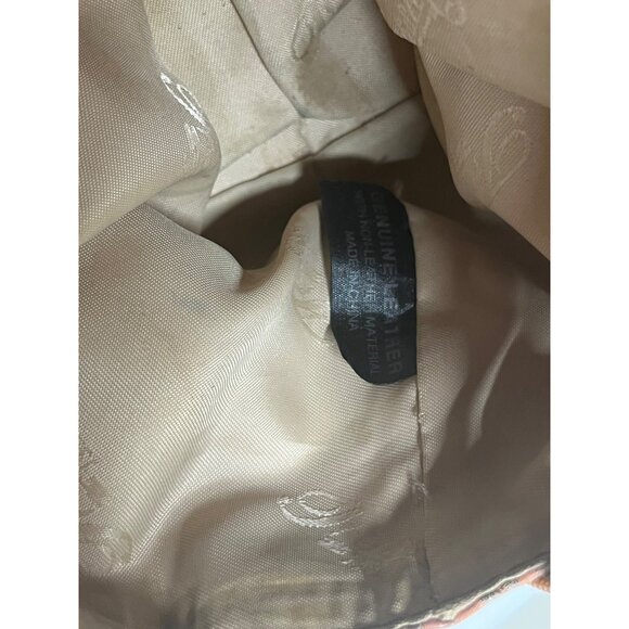 Vintage Fossil Leather Purse Bag Shoulder Travel Map Postcard Paris 1954 - Picture 15 of 16